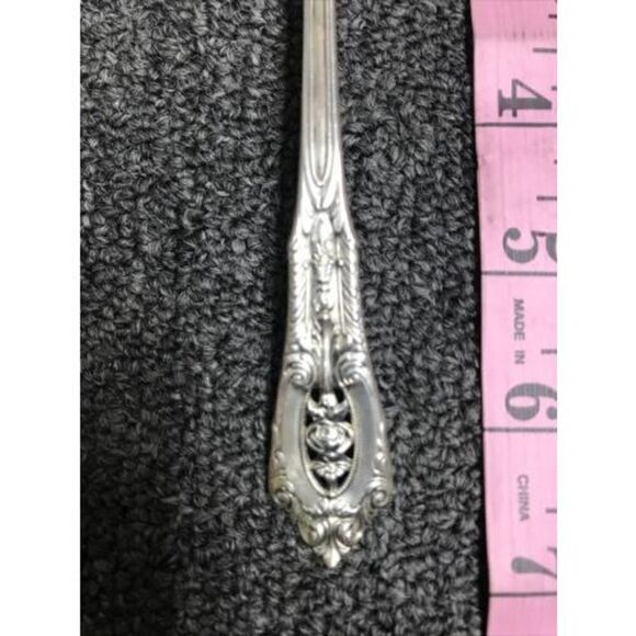 Wallace Rose Point Sterling Silver Gravy Ladle Spoon - Picture 4 of 9